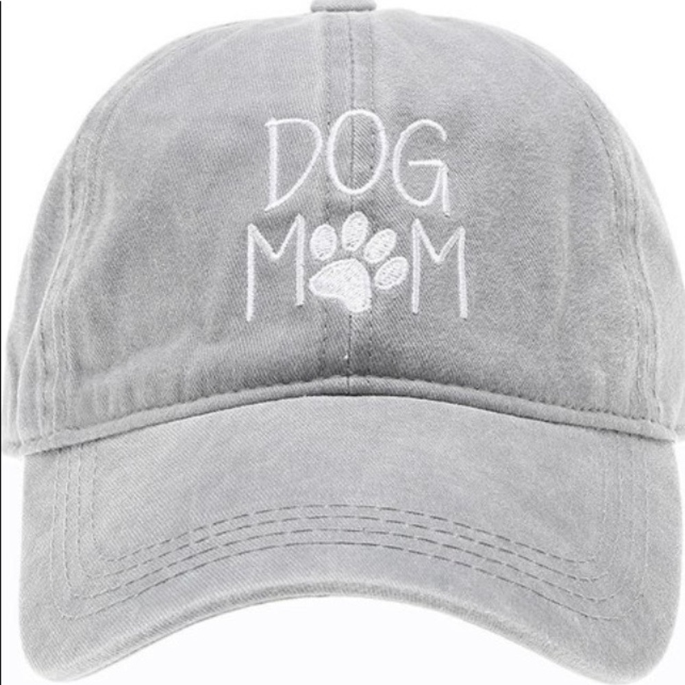 Gray Dog Mom Baseball Cap